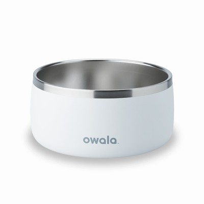 Owala 6 Cups Pet Bowl White | 5129-DIHWT